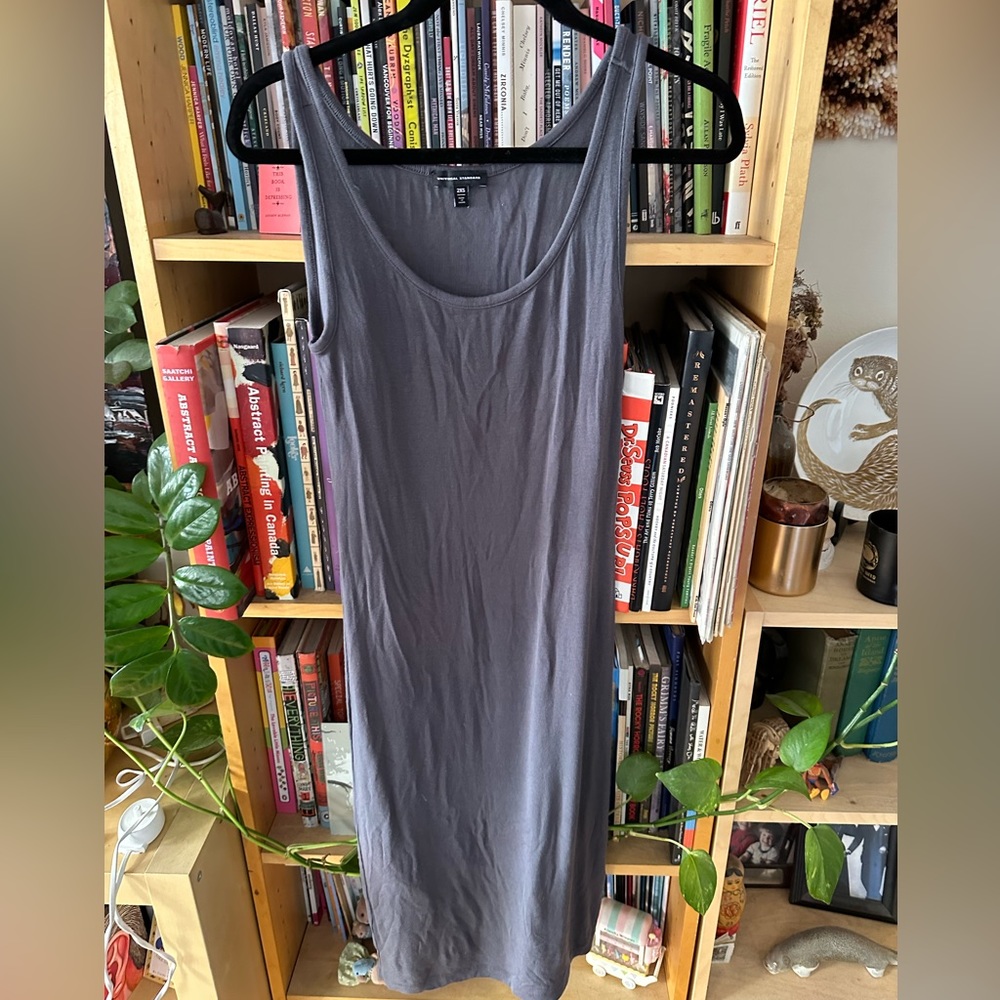Universal Standard Foundation Tank Dress in Slate
